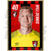 Dennis AFC Bournemouth Headshot Poster A4 21/22