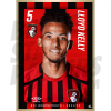 Kelly AFC Bournemouth Headshot Poster A4 21/22