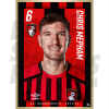 Mepham AFC Bournemouth Headshot Poster A3 21/22