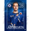 Cesar Azpilicueta Chelsea Headshot Poster 20/21 A3