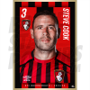 S.Cook AFC Bournemouth Headshot Poster A3 21/22
