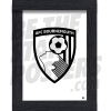 AFC Bournemouth Black Crest Framed A3 Poster