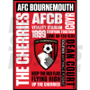 AFC Bournemouth Word A2 Poster