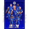 Chelsea FC Squad Montage A4 Poster 21/22