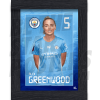 Greenwood Man City Framed Headshot Poster A3 21/22