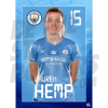 Hemp Man City FC Headshot Poster A3 21/22