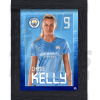 Kelly Man City Framed Headshot Poster A3 21/22