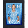 Morgan Man City Framed Headshot Poster A4 21/22