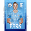 Park Man City FC Headshot Poster A4 21/22