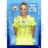 Roebuck Man City FC Headshot Poster A4 21/22