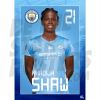 Shaw Man City FC Headshot Poster A3 21/22
