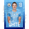 White Man City FC Headshot Poster A4 21/22