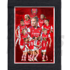 Arsenal FC Womens Montage Framed Poster A4 21/22