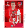Tierney Arsenal FC Action Poster A3 21/22