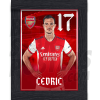 Cedric Arsenal Framed Headshot Poster A4 21/22