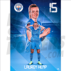 Hemp Man City Action Poster A3 21/22