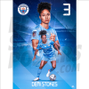 Stokes Man City Action Poster A4 21/22