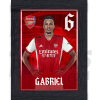 Gabriel Arsenal Framed Headshot Poster A3 21/22