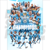 Man City Champions 21-22 A4 Poster