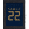 Man City Champions Blk Text 21-22 A3 Framed Poster