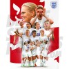 Lionesses Squad Montage Poster A4 22-23