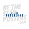Lionesses European Champions Text Poster White A3