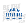 Lionesses European Champions Lions Poster White A3