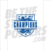 Lionesses European Champions Crest Poster White A4