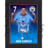 Cancelo Man City Framed Action Poster A4 22/23