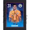 Ederson Man City Framed Action Poster A3 22/23