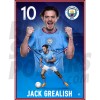 Grealish Man City Action Poster A3 22/23