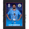 Gundogan Man City Framed Action Poster A3 22/23