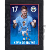 De Bruyne Man City Framed Action Poster A3 22/23