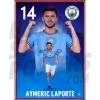 Laporte Man City Action Poster A4 22/23