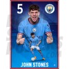 Stones Man City Action Poster A4 22/23