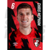 Mepham Bournemouth Headshot Poster A3 22/23