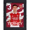 Tierney Arsenal Framed Headshot Poster A4 22/23