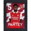 Partey Arsenal Framed Headshot Poster A4 22/23