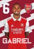 Gabriel Arsenal Headshot Poster A4 22/23