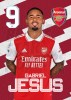Jesus Arsenal Headshot Poster A3 22/23
