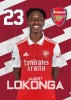 Lokonga Arsenal Headshot Poster A4 22/23