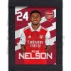 Nelson Arsenal Framed Headshot Poster A4 22/23