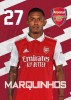 Marquinhos Arsenal Headshot Poster A3 22/23