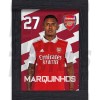 Marquinhos Arsenal Framed Headshot Poster A3 22/23