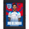 Bellingham England Home Framed H/S Poster A4 22/23
