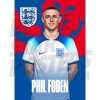 Foden England Home H/S Poster A4 22/23