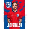 Grealish England Away H/S Poster A4 22/23