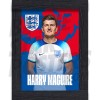 Maguire England Home Framed H/S Poster A4 22/23