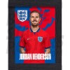 Henderson England Away Framed H/S Poster A3 22/23
