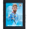 De Bruyne Man City Framed Action 2 Poster A3 22/23